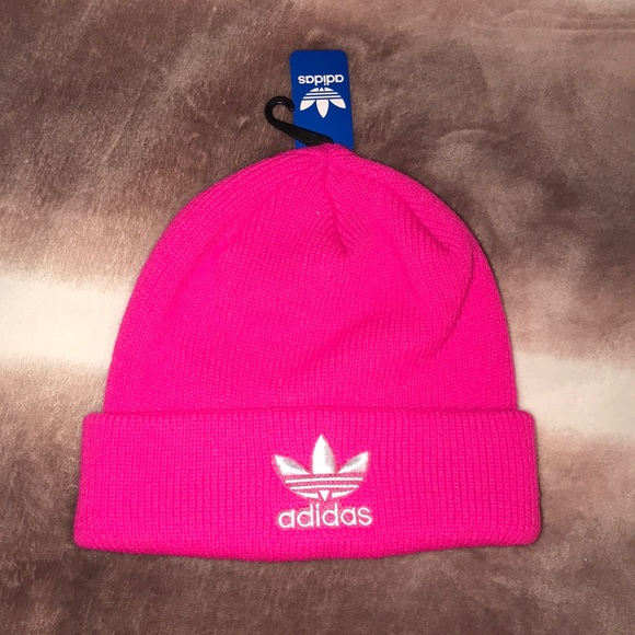 pink beanie adidas